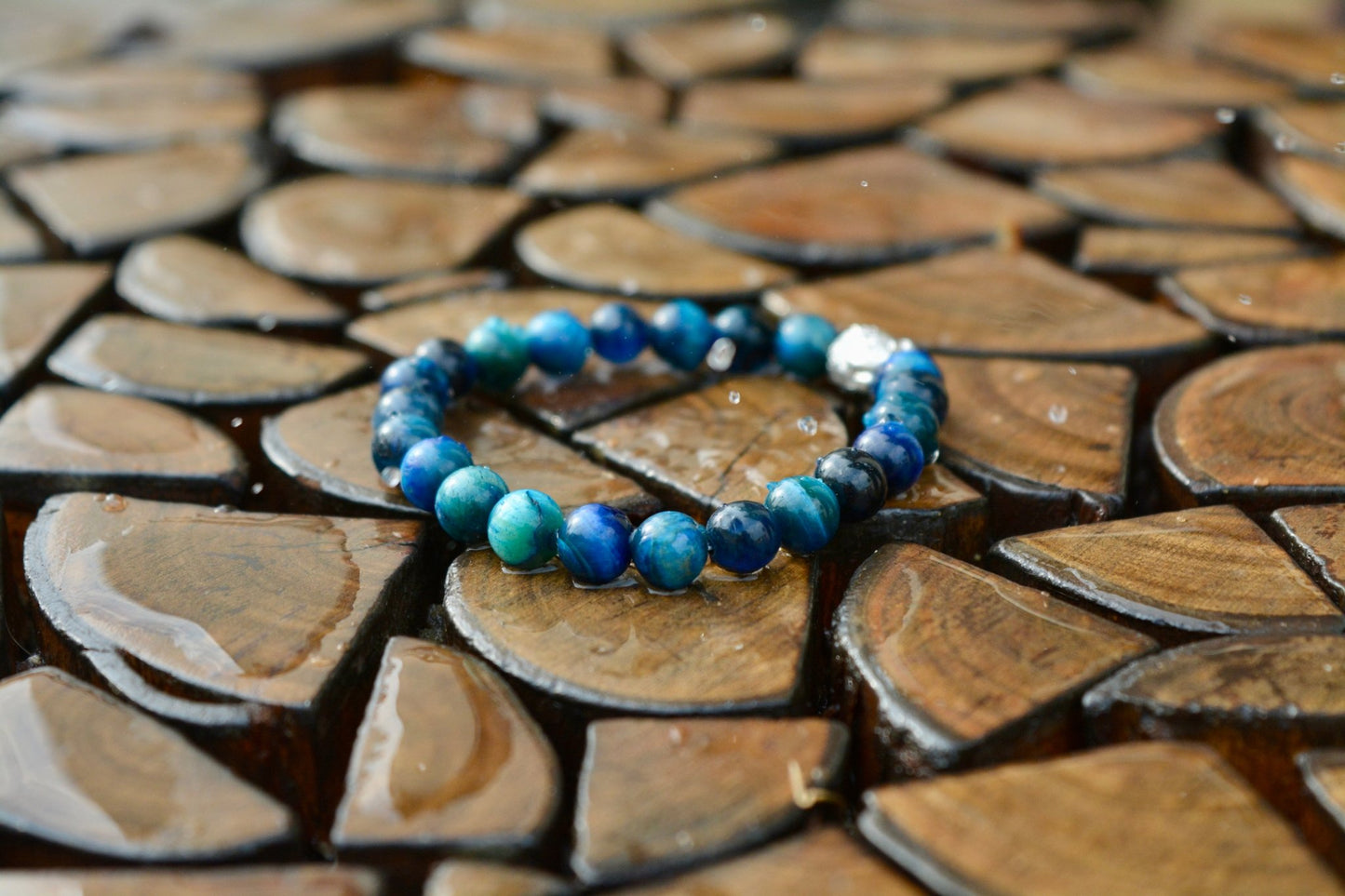 The Neeladri - Blue Eye Crystal Bracelet - Ninaad
