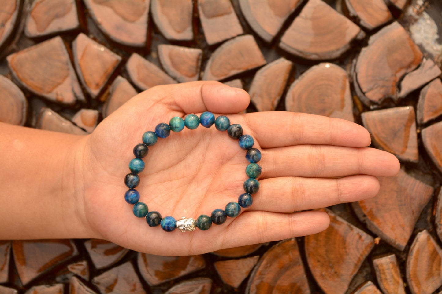 The Neeladri - Blue Eye Crystal Bracelet - Ninaad