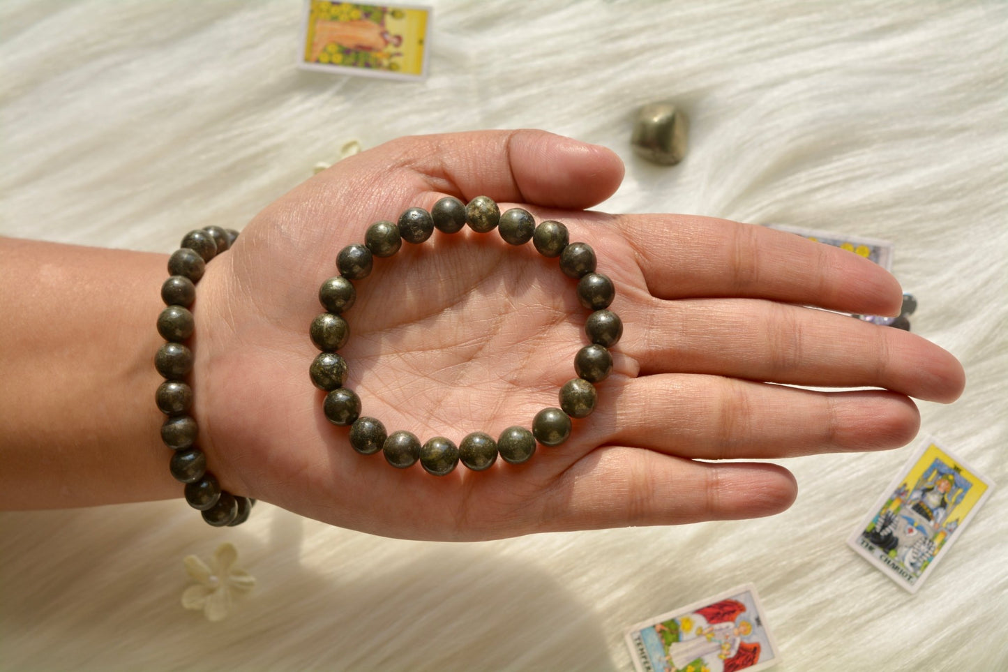 The RidhiRaaj - Pyrite Crystal Bracelet - Ninaad