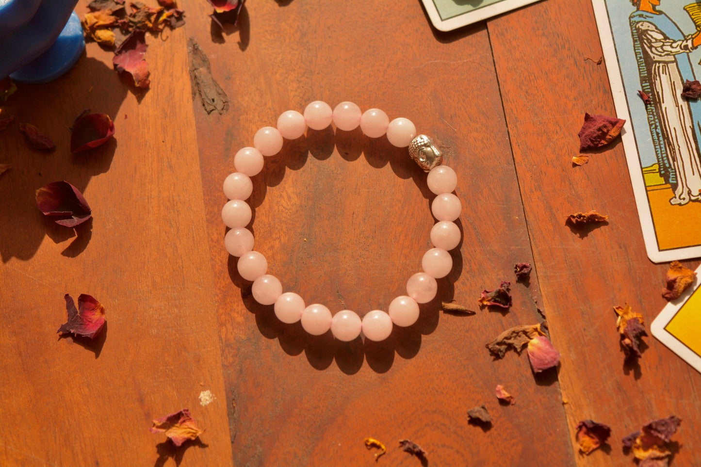 Rose's Whisper : Rose Quartz Bracelet - Ninaad