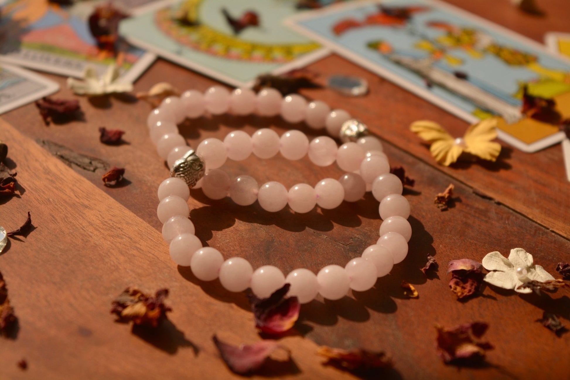 Rose's Whisper : Rose Quartz Bracelet - Ninaad