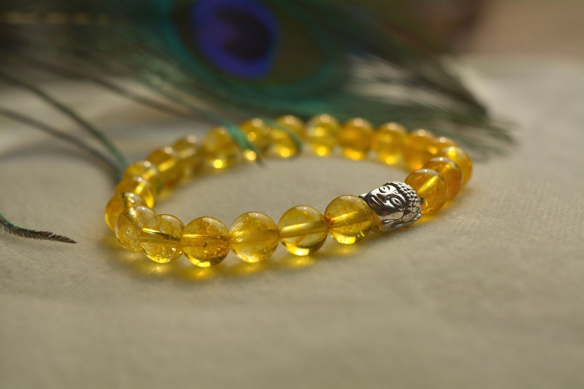 RudraJyoti - Citrine Crystal Bracelet - Ninaad