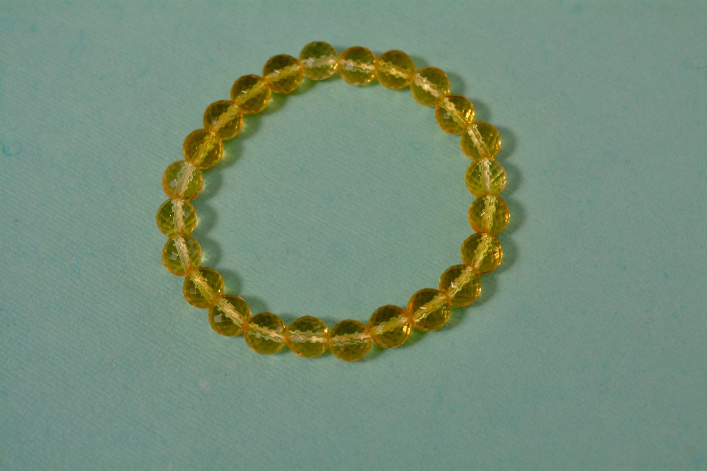 RudraJyoti - Citrine (Diamond Cut) Crystal Bracelet - Ninaad