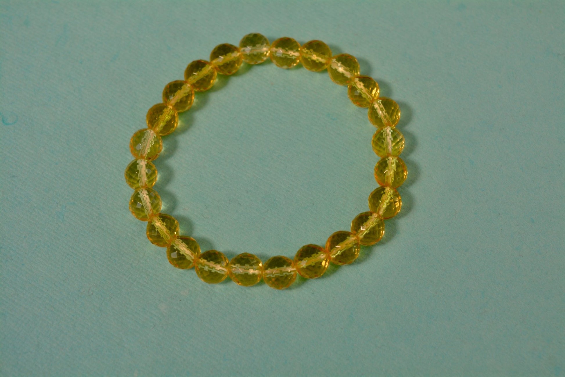 RudraJyoti - Citrine (Diamond Cut) Crystal Bracelet - Ninaad