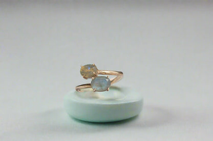 The Holo Hex - Labdorite Silver Ring - Ninaad