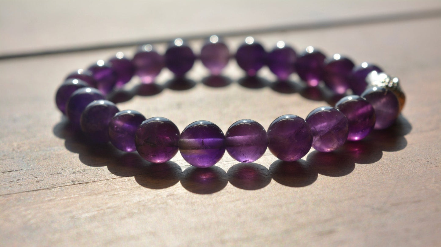 The Purple Dusk : Amethyst Bracelet - Ninaad