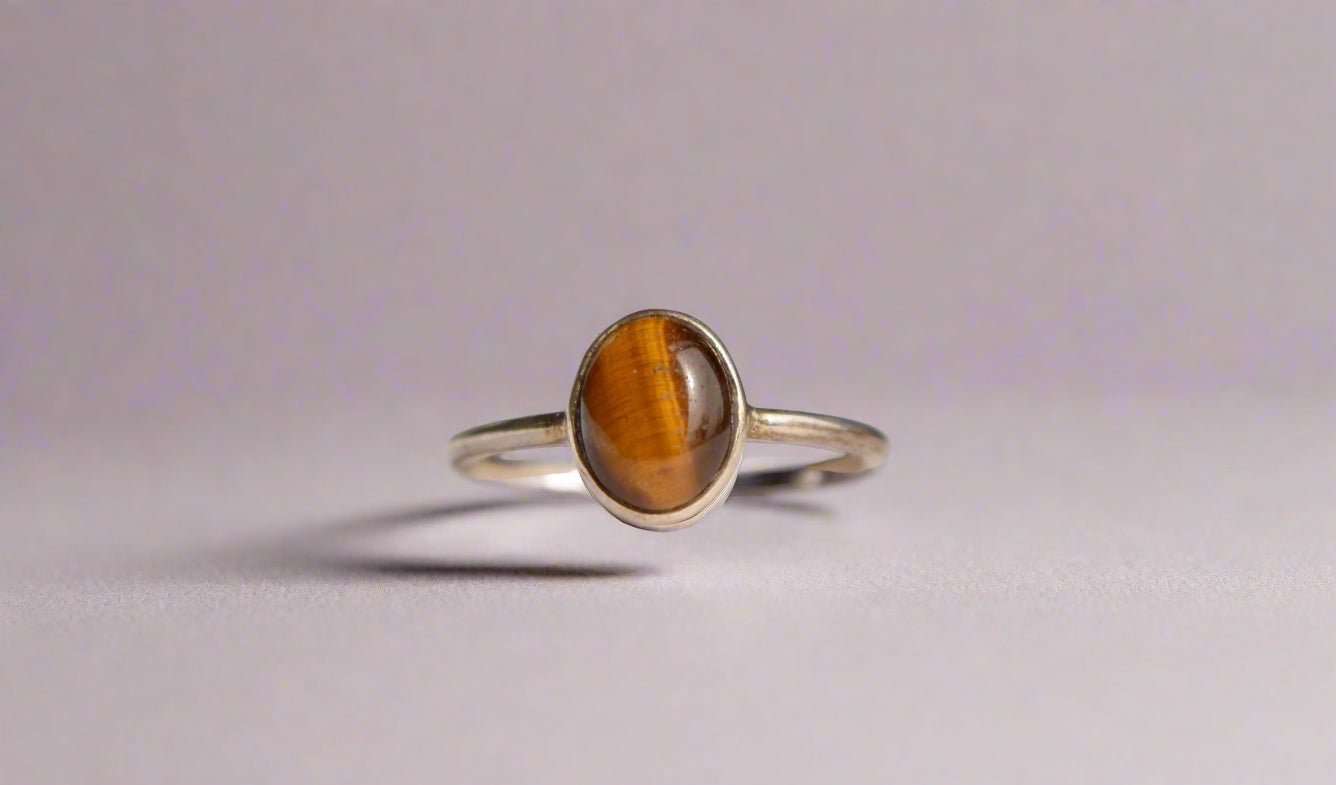 The Roar - Tiger Eye Silver Ring - Ninaad