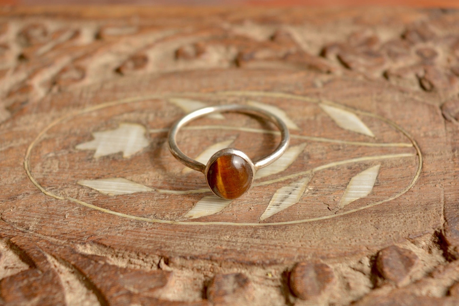 The Roar - Tiger Eye Silver Ring - Ninaad