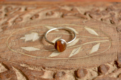 The Roar - Tiger Eye Silver Ring - Ninaad