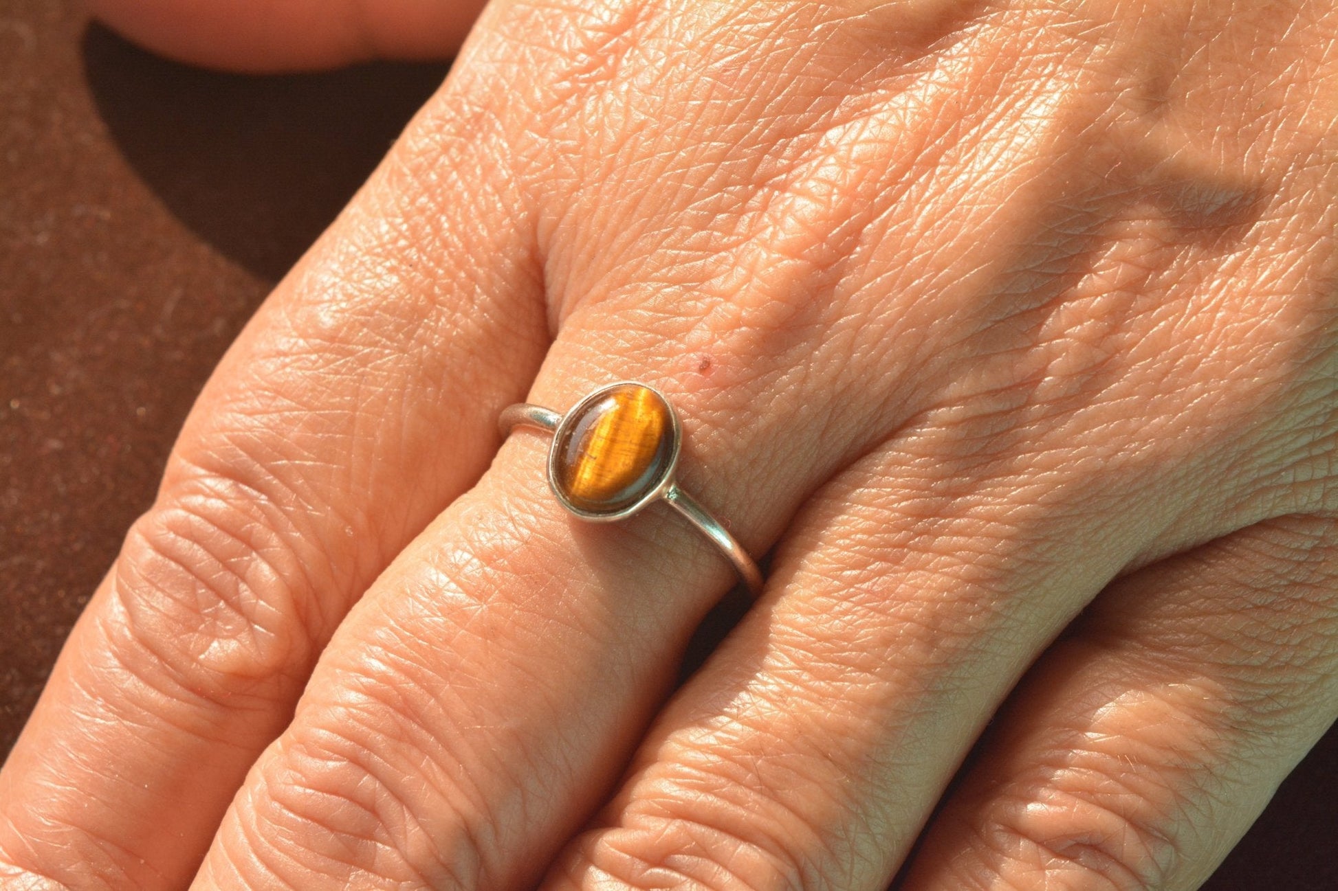 The Roar - Tiger Eye Silver Ring - Ninaad